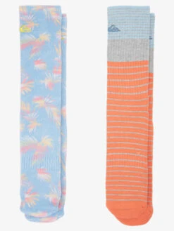 Quiksilver Ripped Up - Pack De 2 Chaussettes Pour Homme -Tenue De Surf aqyaa03372 quiksilverp bgc6 bck1
