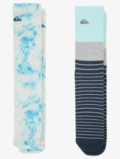 Quiksilver Tie Dye - Pack De 2 Chaussettes Pour Homme -Tenue De Surf aqyaa03375 quiksilverp gcz6 bck1