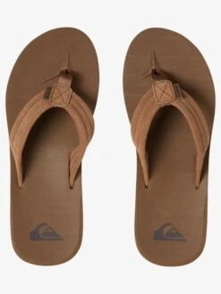 Quiksilver Carver Suede 2022 - Sandales En Cuir Pour Homme -Tenue De Surf aqyl100030 carversuedep tkd0 frt3