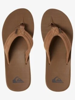 Quiksilver Carver Suede 2022 - Sandales En Cuir Pour Homme -Tenue De Surf aqyl100030 carversuedep tkd0 frt4