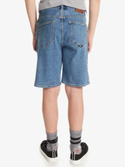 Quiksilver Bizon Iced - Short En Denim Pour Garçon 8-16 Ans -Tenue De Surf eqbds03066 quiksilverw bfyw bck1