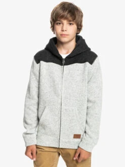 Quiksilver Keller Block 2022 - Sweat à Capuche Zippé Pour Garçon -Tenue De Surf eqbft03711 quiksilverw sjsh frt1