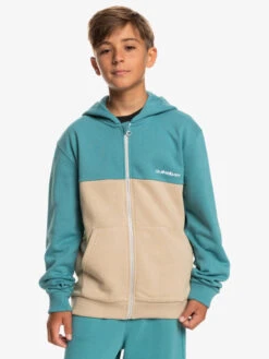 Quiksilver Easy Day - Sweat à Capuche Zippé Pour Garçon 8-16 Ans -Tenue De Surf eqbft03813 quiksilverw blz0 frt1