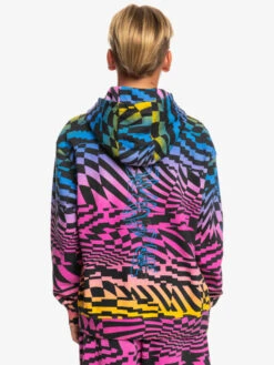 Quiksilver Radical Times - Sweat à Capuche Oversize Pour Garçon 8-16 Ans -Tenue De Surf eqbft03824 quiksilverw mmy6 bck1