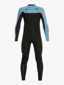 Quiksilver 4/3mm Everyday Sessions - Combinaison De Surf Zip Poitrine Pour Garçon -Tenue De Surf eqbw103094 quiksilverv blm0 frt1