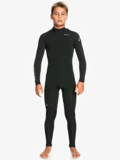 Quiksilver 4/3mm Everyday Sessions - Haut En Néoprène Back Zip Pour Garçon
