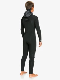 Quiksilver 4/3mm Everyday Sessions - Combinaison De Surf à Capuche Avec Zip Poitrine Pour Garçon -Tenue De Surf eqbw203006 quiksilverw kvd0 bck2