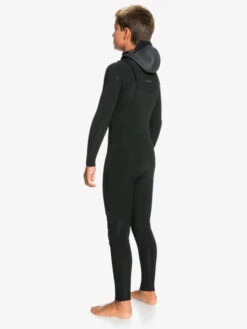 Quiksilver 4/3mm Everyday Sessions - Combinaison De Surf à Capuche Avec Zip Poitrine Pour Garçon -Tenue De Surf eqbw203006 quiksilverw kvd0 bck3
