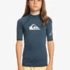 Quiksilver All Time - Lycra Manches Courtes UPF 50 Pour Garçon 8-16 Ans