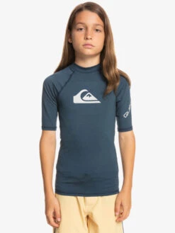 Nouvelles Arrivées 15 Quiksilver All Time - Lycra Manches Courtes UPF 50 Pour Garçon 8-16 Ans