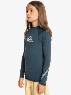 Quiksilver All Time - Lycra Manches Longues UPF 50 Pour Garçon 8-16 Ans -Tenue De Surf eqbwr03213 quiksilverw byjh frt2