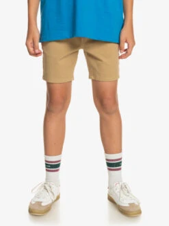 Quiksilver Krandy - Short Chino Pour Garçon 8-16 Ans -Tenue De Surf eqbws03365 quiksilverw ckk0 frt1