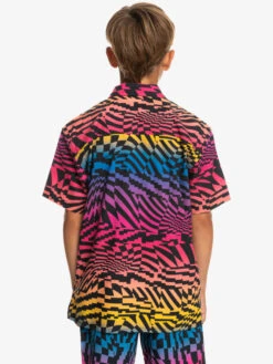 Quiksilver Radical Times - Chemise Manches Courtes Pour Garçon 8-16 Ans -Tenue De Surf eqbwt03374 quiksilverw mmy6 bck1
