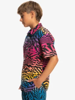Quiksilver Radical Times - Chemise Manches Courtes Pour Garçon 8-16 Ans -Tenue De Surf eqbwt03374 quiksilverw mmy6 frt2