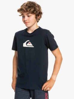 Quiksilver Comp Logo - T-shirt Pour Garçon -Tenue De Surf eqbzt04369 quiksilverw byj0 frt2