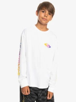 Quiksilver Radical Flag - T-shirt Manches Longues Pour Garçon 8-16 Ans -Tenue De Surf eqbzt04615 quiksilverw wbb0 frt1