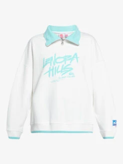 Quiksilver X Stranger Things Lenora 2022 - Sweat à Demi-zip Pour Femme -Tenue De Surf eqwft03161 quiksilverv wbk0 frt1