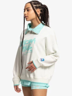 Quiksilver X Stranger Things Lenora 2022 - Sweat à Demi-zip Pour Femme -Tenue De Surf eqwft03161 quiksilverw wbk0 frt2