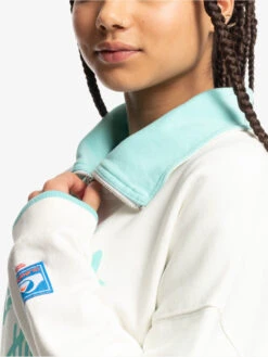 Quiksilver X Stranger Things Lenora 2022 - Sweat à Demi-zip Pour Femme -Tenue De Surf eqwft03161 quiksilverw wbk0 frt3