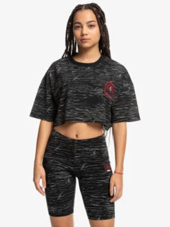 Quiksilver X Stranger Things Upside Down 2022 - Cycliste Pour Femme -Tenue De Surf eqwns03080 quiksilverw kvj6 frt1