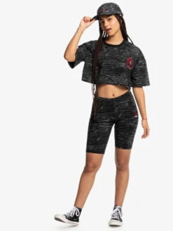 Quiksilver X Stranger Things Upside Down 2022 - Cycliste Pour Femme -Tenue De Surf eqwns03080 quiksilverw kvj6 frt9