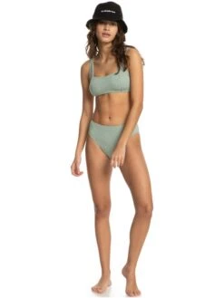 Quiksilver Classic 2022 - Haut De Bikini Taille Haute Pour Femme -Tenue De Surf eqwx403056 quiksilverw gfy0 frt9