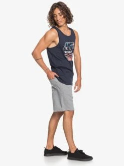 Quiksilver Essentials 19" - Short En Matière Molletonnée Biologique Pour Homme -Tenue De Surf eqyfb03206 essentialsshortterryw sjsh frt9