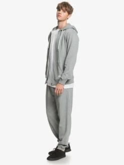 Quiksilver Essentials - Sweat à Capuche Demi-zip En Matière Biologique Pour Homme -Tenue De Surf eqyft04113 essentialszipterryw sjsh frt9