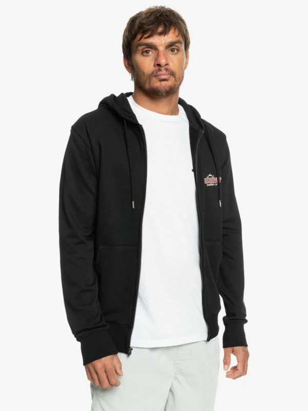 Quiksilver Quik Words - Sweat à Capuche Zippé Pour Homme 2 Quiksilver Quik Words - Sweat à Capuche Zippé Pour Homme – Image 2