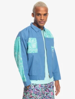 Quiksilver X Stranger Things The Hawkins 2022 - Veste Vintage Pour Homme -Tenue De Surf eqyjk03936 quiksilverw blc0 frt3