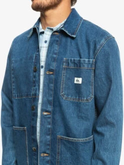 Quiksilver Legendary Worker - Veste En Denim Pour Homme -Tenue De Surf eqyjk03952 quiksilverw bygw frt3