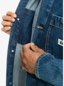 Quiksilver Legendary Worker - Veste En Denim Pour Homme -Tenue De Surf eqyjk03952 quiksilverw bygw frt4