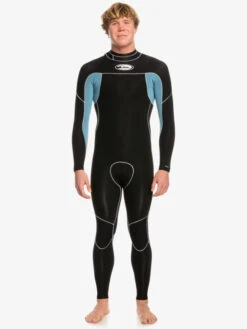 Quiksilver 3/2mm Capsule Saturn - Combinaison Back Zip Pour Homme -Tenue De Surf eqyw103186 quiksilverw blm0 frt1