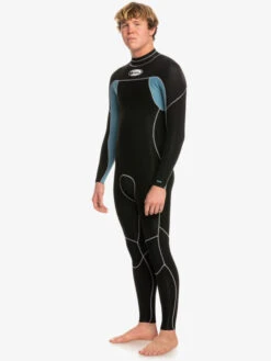 Quiksilver 3/2mm Capsule Saturn - Combinaison Back Zip Pour Homme -Tenue De Surf eqyw103186 quiksilverw blm0 frt2