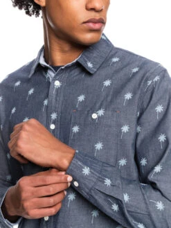 Quiksilver Palms Emea 2022 - Chemise Manches Longues Pour Homme -Tenue De Surf eqywt04422 quiksilverw byj6 frt3