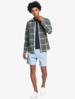 Quiksilver Kirkham 2022 - Chemise Manches Longues Pour Homme -Tenue De Surf eqywt04424 quiksilverw cqy1 frt9