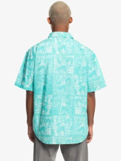 Quiksilver X Stranger Things Tribal Shirt 2022 - Chemise à Manches Courtes Pour Homme -Tenue De Surf eqywt04451 quiksilverw bfk6 bck2