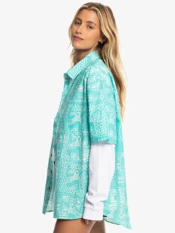 Quiksilver X Stranger Things Tribal Shirt 2022 - Chemise à Manches Courtes Pour Homme -Tenue De Surf eqywt04451 quiksilverw bfk6 frt12