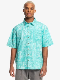 Quiksilver X Stranger Things Tribal Shirt 2022 - Chemise à Manches Courtes Pour Homme -Tenue De Surf eqywt04451 quiksilverw bfk6 frt5