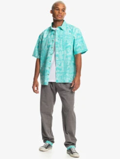 Quiksilver X Stranger Things Tribal Shirt 2022 - Chemise à Manches Courtes Pour Homme -Tenue De Surf eqywt04451 quiksilverw bfk6 frt9