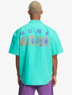 Quiksilver X Stranger Things The Mike 2022 - Chemise à Manches Courtes Pour Homme -Tenue De Surf eqywt04452 quiksilverw gmj0 bck1