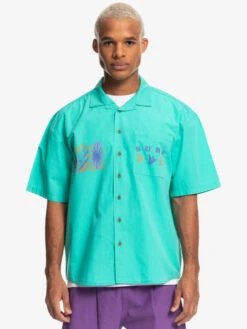 Quiksilver X Stranger Things The Mike 2022 - Chemise à Manches Courtes Pour Homme
