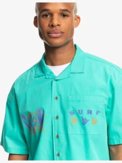 Quiksilver X Stranger Things The Mike 2022 - Chemise à Manches Courtes Pour Homme -Tenue De Surf eqywt04452 quiksilverw gmj0 frt3