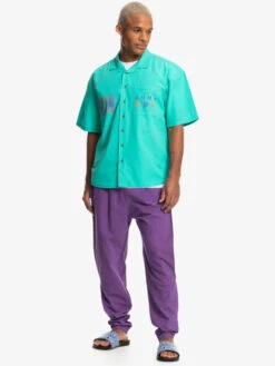 Quiksilver X Stranger Things The Mike 2022 - Chemise à Manches Courtes Pour Homme -Tenue De Surf eqywt04452 quiksilverw gmj0 frt9