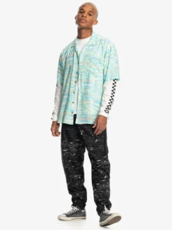 Quiksilver X Stranger Things The Argyle 2022 - Chemise à Manches Courtes Pour Homme -Tenue De Surf eqywt04453 quiksilverw yje6 frt9
