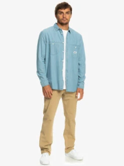 Quiksilver Authentic Paradise - Chemise Manches Longues En Denim Pour Homme -Tenue De Surf eqywt04471 quiksilverw bfmw frt9