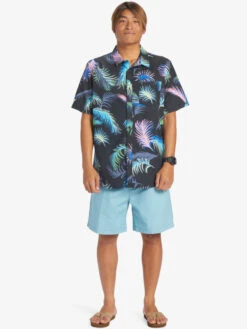 Quiksilver Tropical Glitch - Chemise Manches Courtes Pour Homme -Tenue De Surf eqywt04492 quiksilverw kvj6 frt9