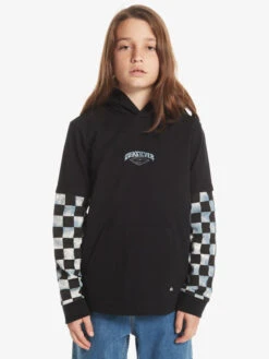 Quiksilver Checkers - T-shirt Manches Longues à Capuche Pour Garçon 8-16 Ans -Tenue De Surf uqbkt03052 quiksilverw kvj0 frt1