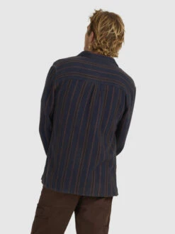 Quiksilver Strut Lines - Chemise Manches Longues Pour Homme -Tenue De Surf uqywt03075 quiksilverw bsl3 bck1