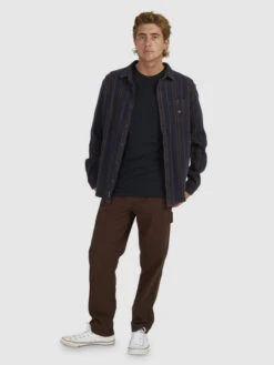 Quiksilver Strut Lines - Chemise Manches Longues Pour Homme -Tenue De Surf uqywt03075 quiksilverw bsl3 frt9